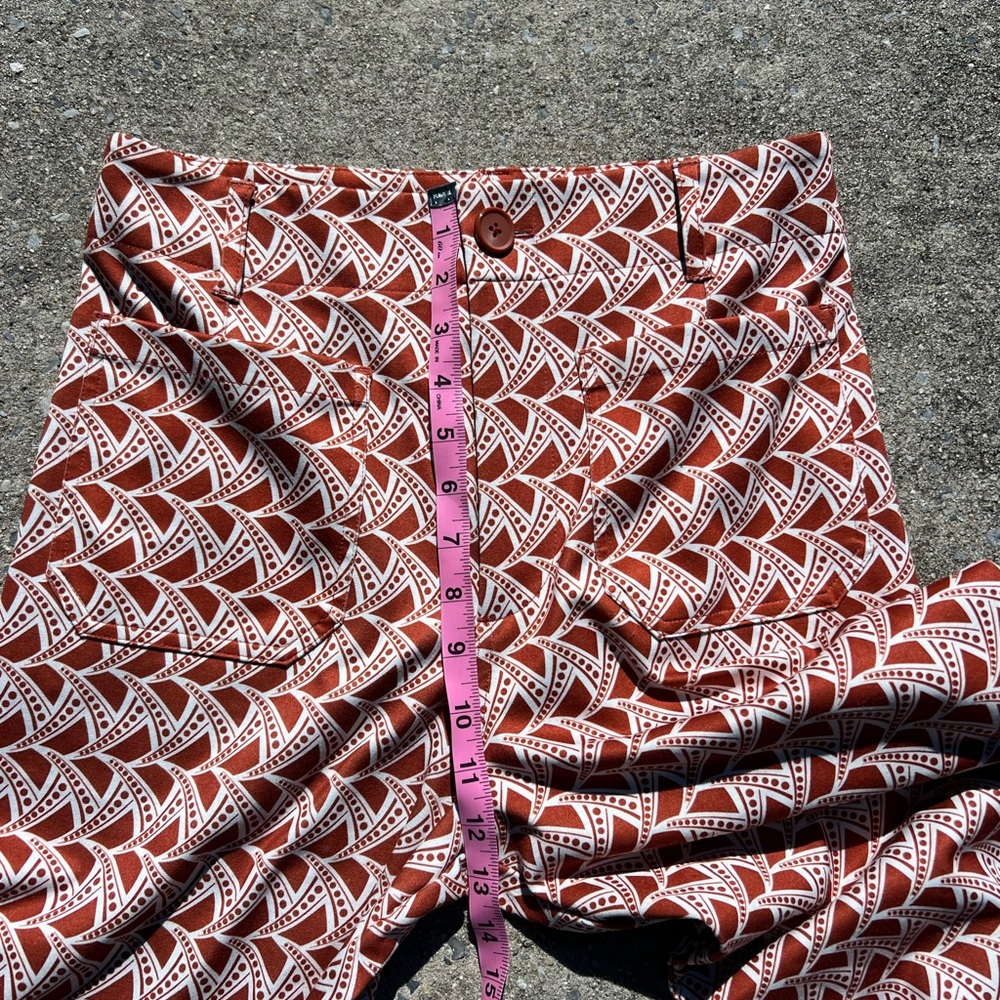 Jones New York Red and White Wide Leg Pants - Picture 8 of 9
